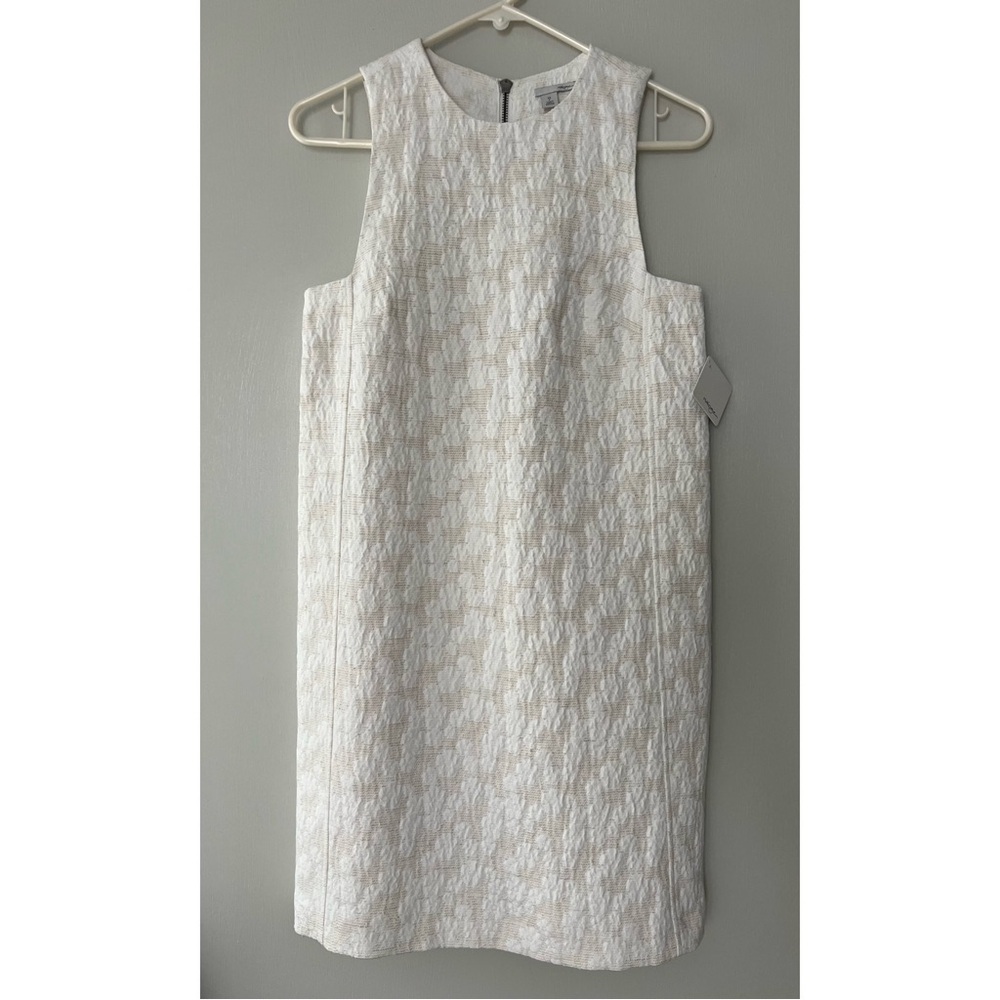 Halogen Jacquard Sleeveless Shift Dress